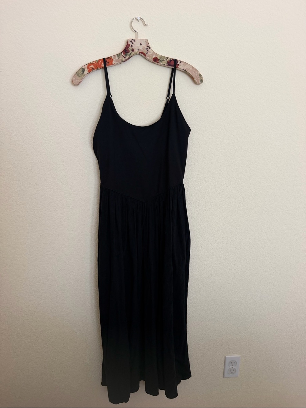 Black Spaghetti Strap Maxi Dress